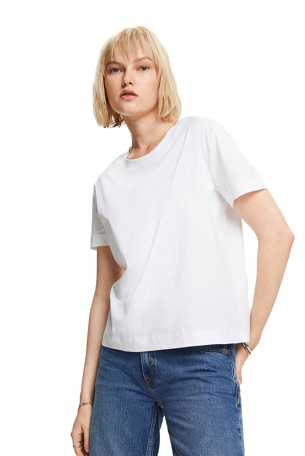 ESPRIT - Polera Manga Larga Algodón Mujer Esprit