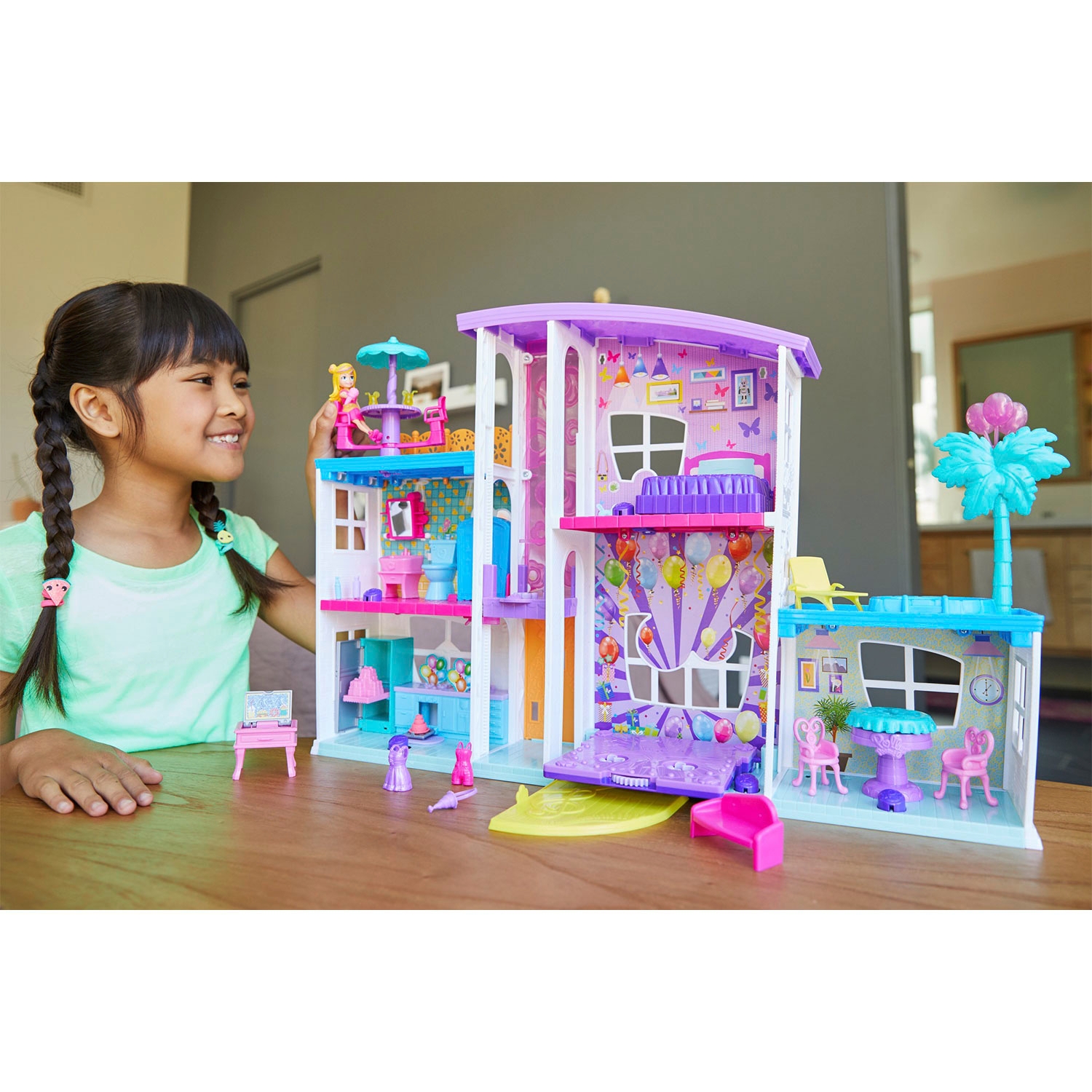 POLLY POCKET Muneca Mega Casa De Sorpresas Polly Pocket falabella