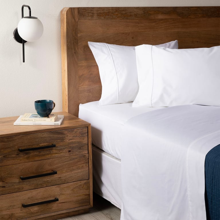 BASEMENT HOME Juego De Sábanas Lisa Super King 200 Hilos Basement Home