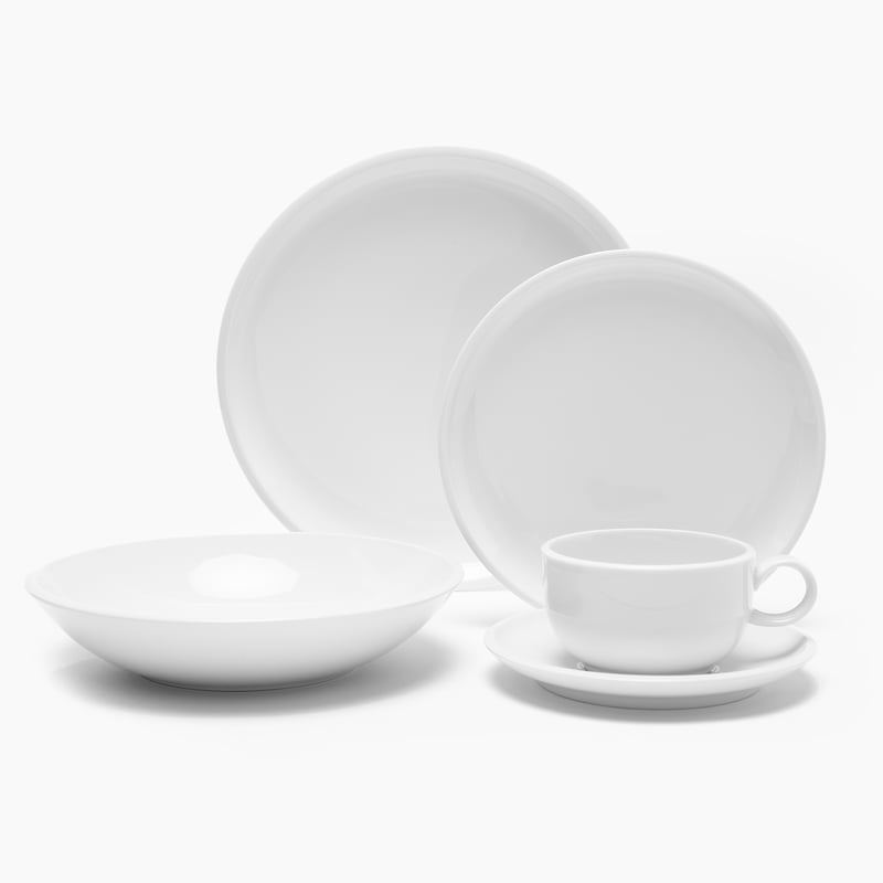 BASEMENT - Set de Vajilla Basement Home Porcelana 30 Piezas Blanca