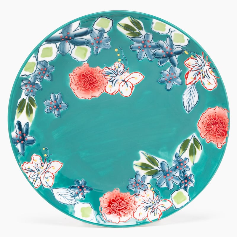 ROBERTA ALLEN Plato de Pan 21 cm Flori Ceramica Roberta Allen falabella