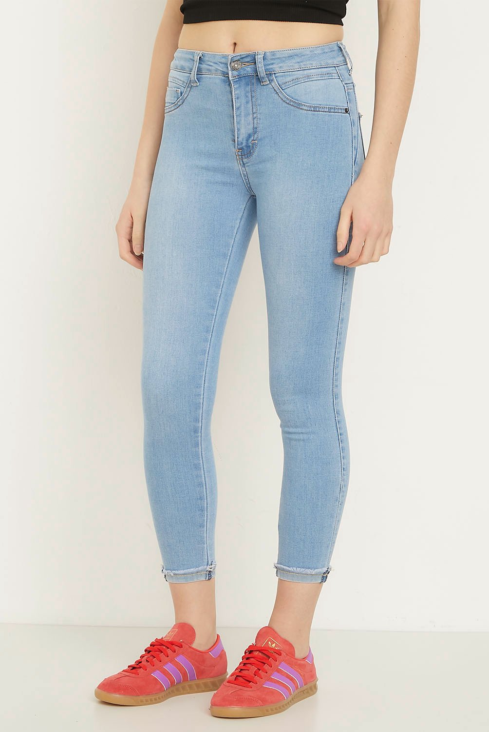 Jeans Skinny Push Up Tiro Alto Mujer Sybilla