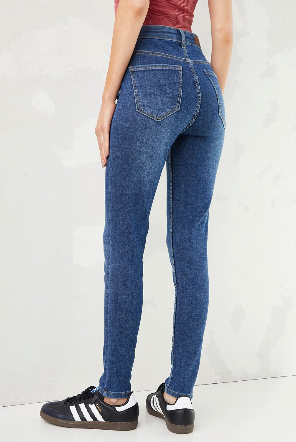 AMERICANINO - Jeans Básico Tiro Súper Alto Mujer Americanino