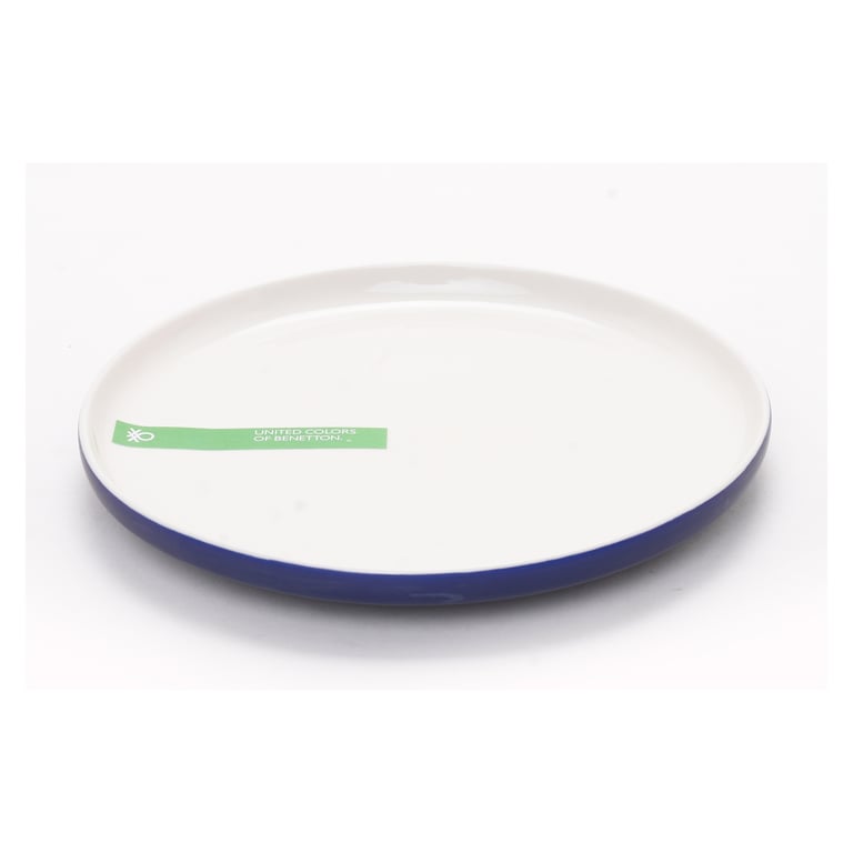 Plato De Ensalada 21 Cm Porcelana Azul Benetton Loza