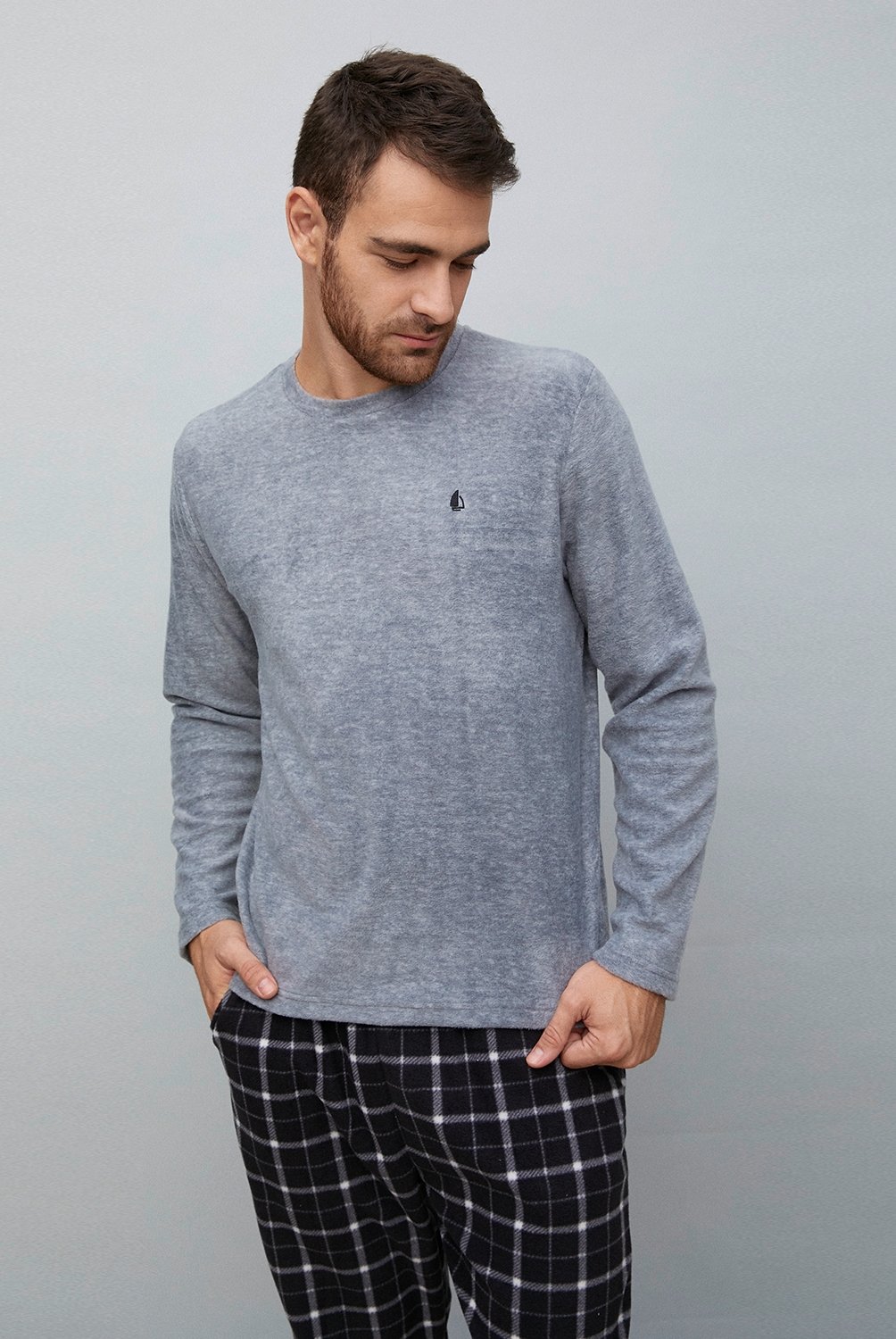 NEWPORT - Pijama Hombre Manga Larga Newport