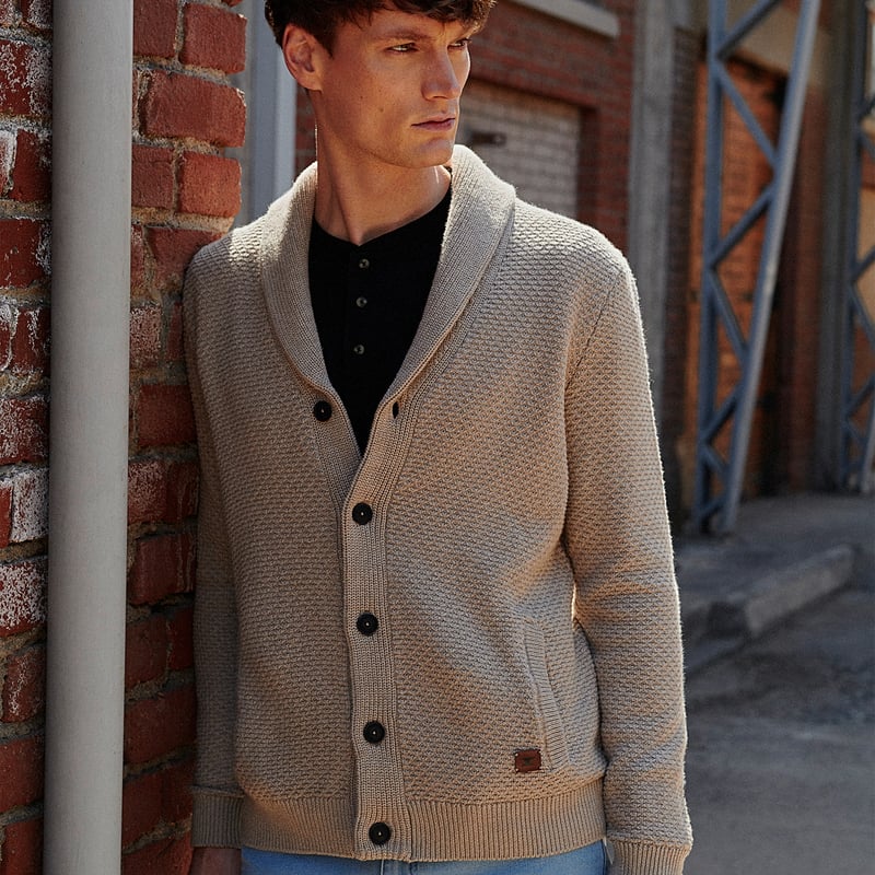 Chaleco cardigan hombre hotsell