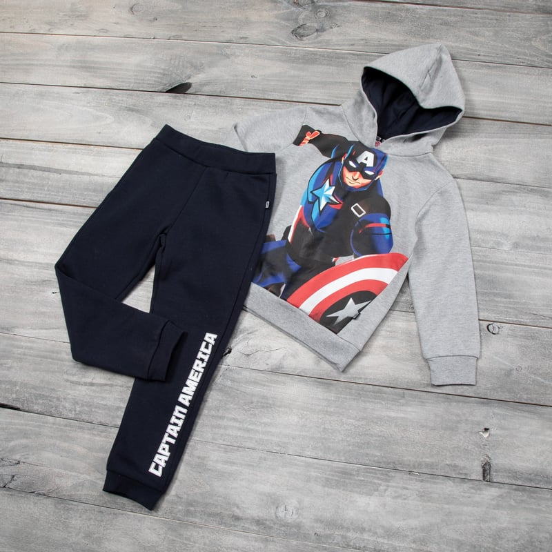 AVENGERS Conjunto Poleron Con Capucha Pantalon De Buzo Avengers Algodon afranelado Nino falabella