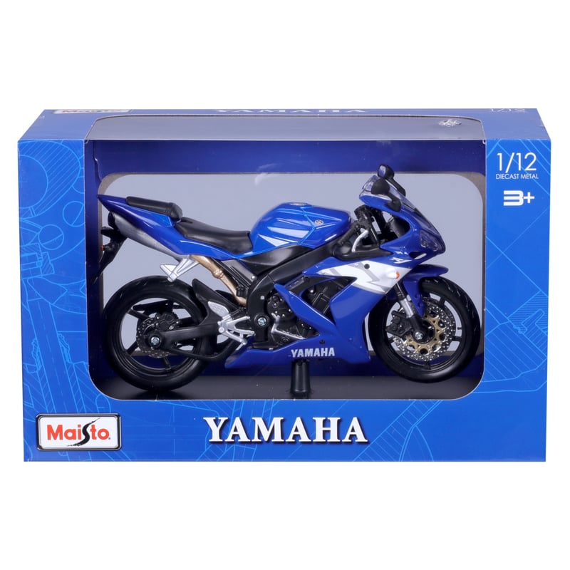 Maisto Yamaha YZF-R1 2021 - Modellino In Metalloo Pressofuso Scala 1:12, Con Cavalletto, Collezione - Foto 7