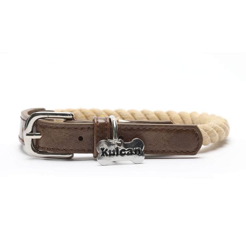 KULCAN - Collar Perro Pequeño Cuerda Talla S 25-35 Cm Kulcan