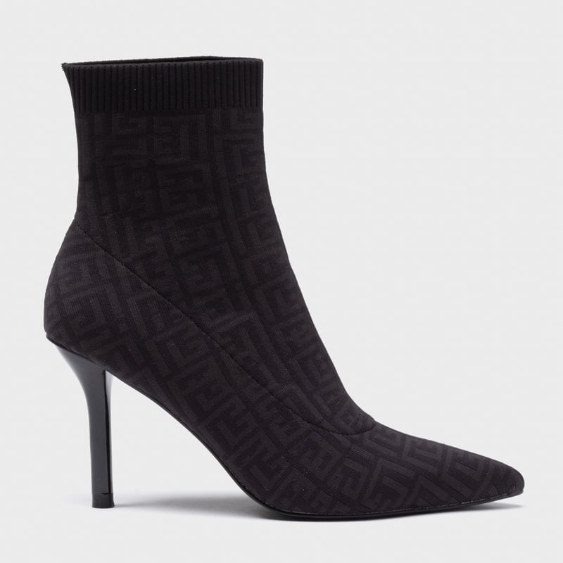 Chaussures à enfiler Suttyn à fermeture éclair en cuir noir pour femme