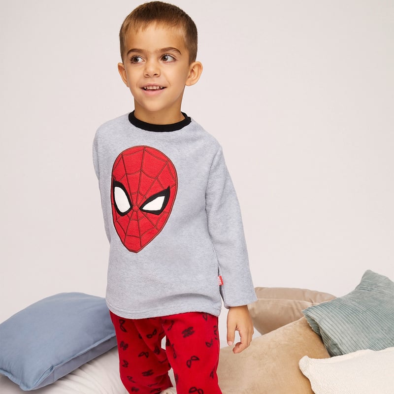 MARVEL Marvel Pijama Nino Manga Larga Polar falabella