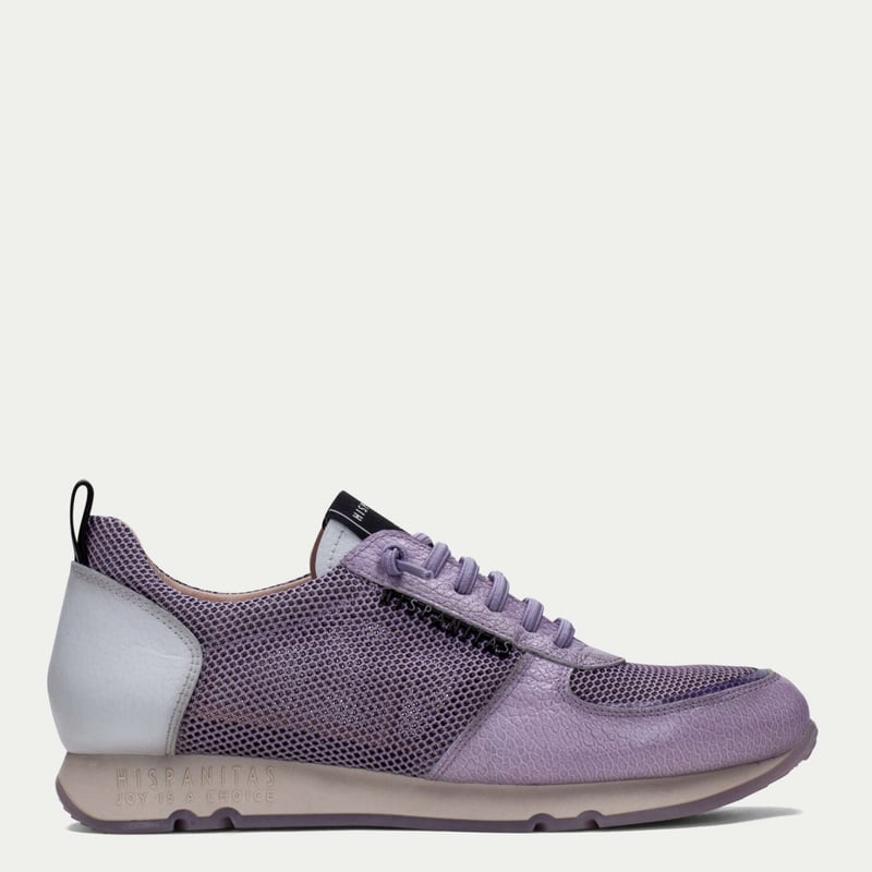 HISPANITAS Zapatilla Urbana Mujer Cuero Morado Hispanitas
