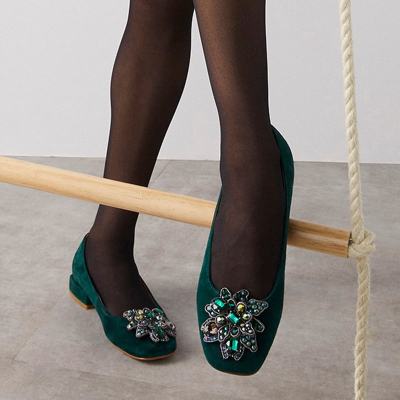 ALMA EN PENA Ballerina Mujer Cuero Verde Alma En Pena | falabella.com