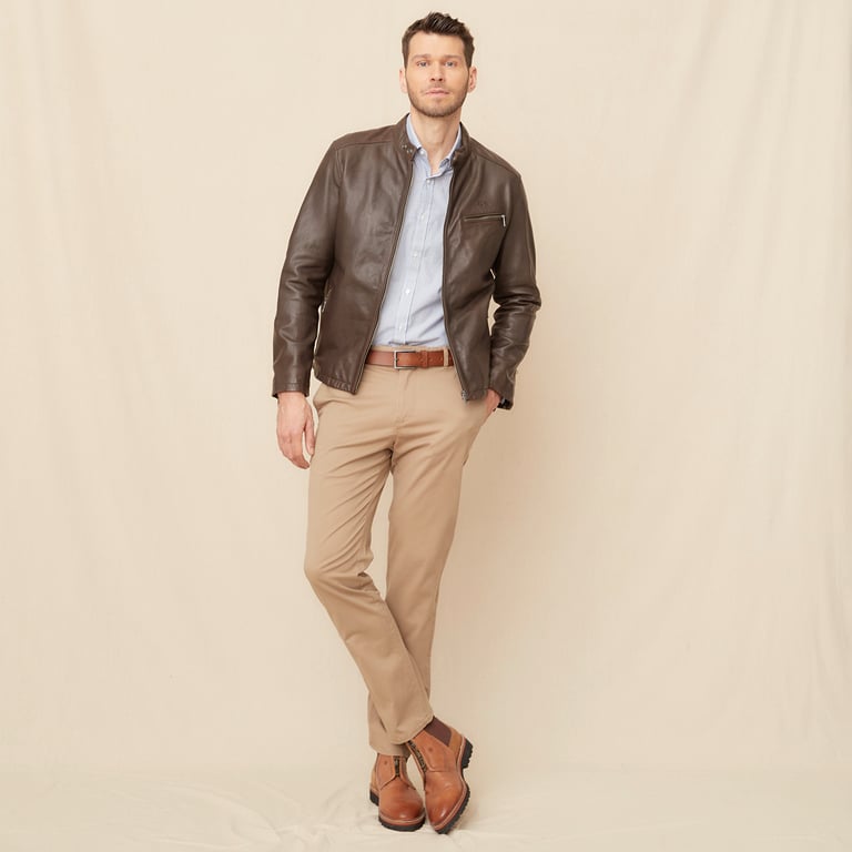 Pantalon chino cafe hombre shop