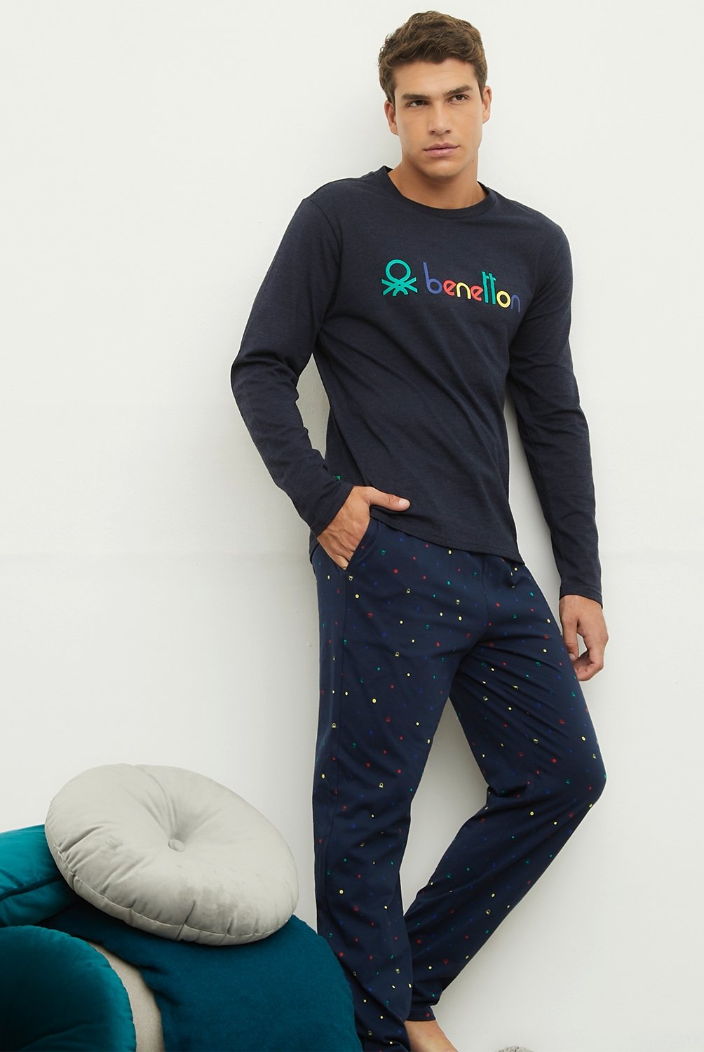 Hombres Jovenes Pijama United Colors Of Benetton Para Hombre - Main Image