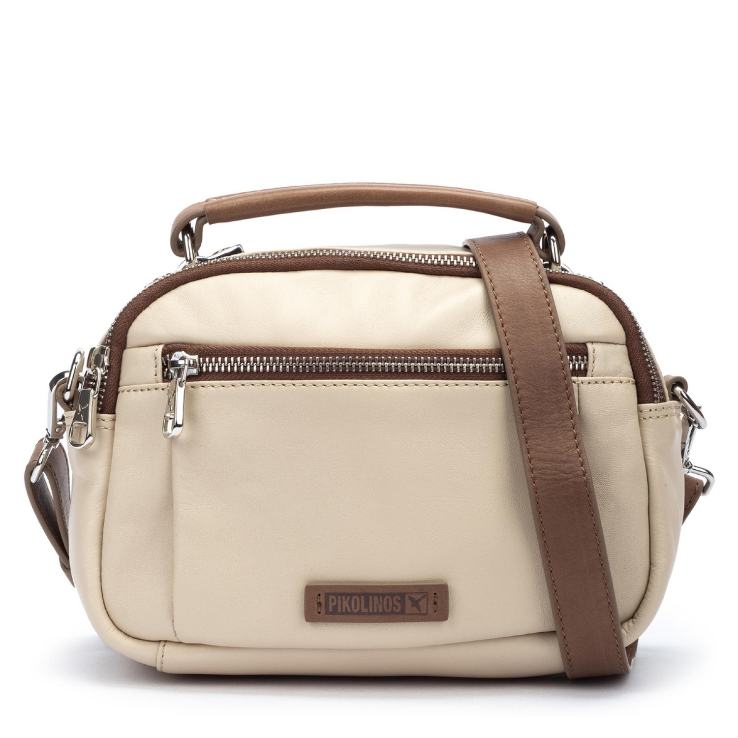 PIKOLINOS Cartera Cuero Mujer Blanco Pikolinos falabella
