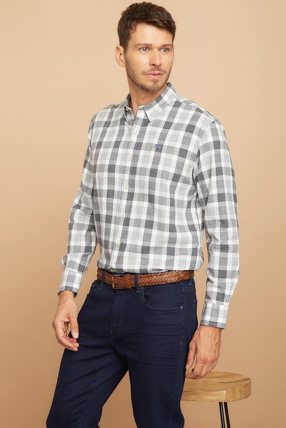 Valecuatro Camisas De Tartan Hombre Camisa Clásica De Hombre