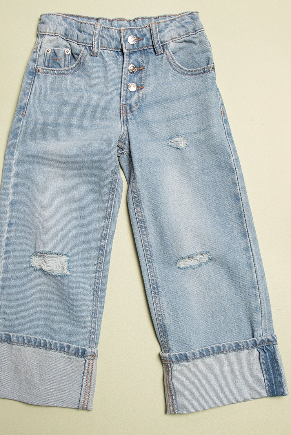 Noppies Mädchen Denim Latzhose Jinniu - GOTS Zertifizierte Jeans-Latzhose Mit Knöpfen