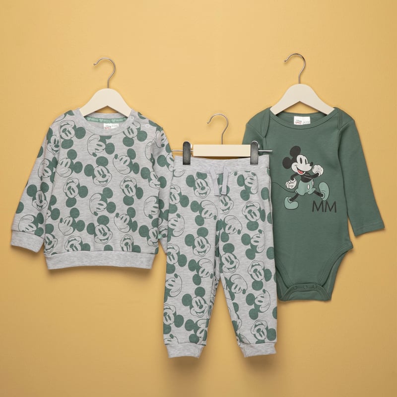 Conjunto Bebe Nino 2 Piezas Algodon Mickey Std Characters
