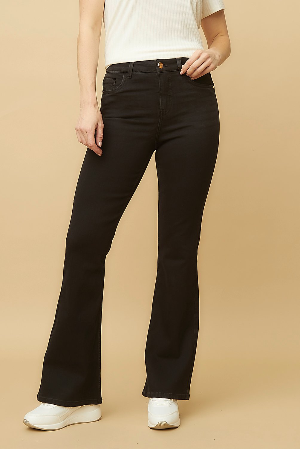 S COCCI - Jeans Flare Tiro Alto Mujer S Cocci