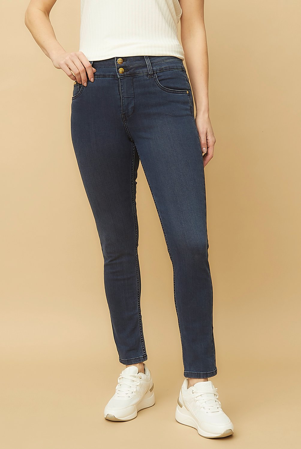 S COCCI - Jeans Skinny Tiro Alto Mujer S Cocci