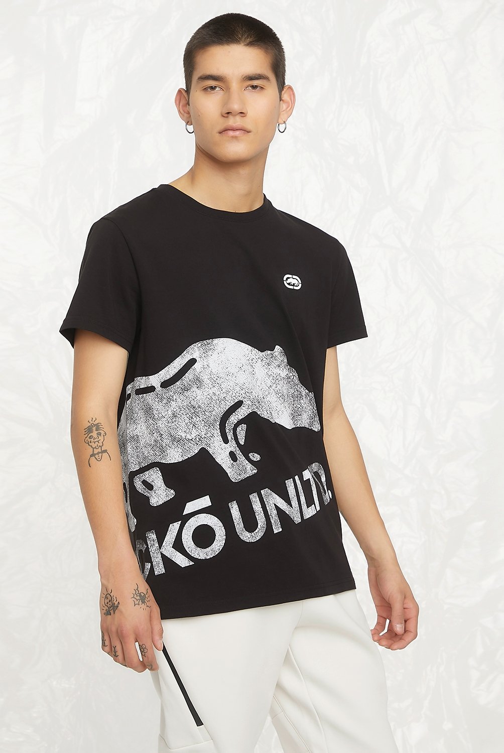 Polera Manga Corta Casual Hombre Ecko