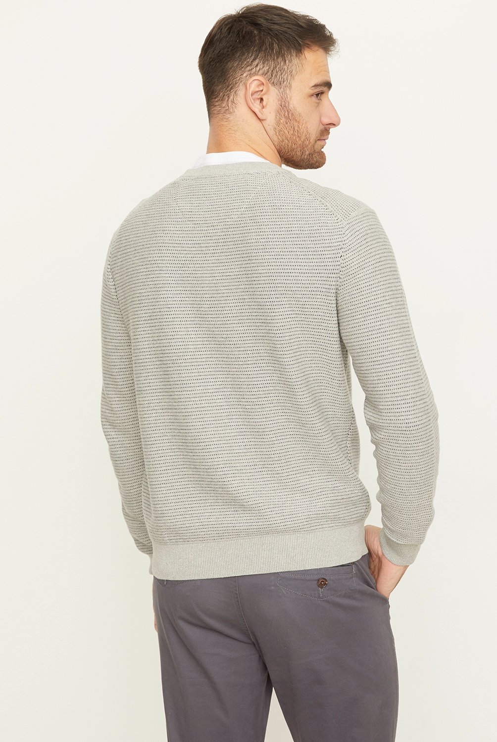 UNIVERSITY CLUB - Sweater Casual Cuello Redondo Relax Hombre University Club