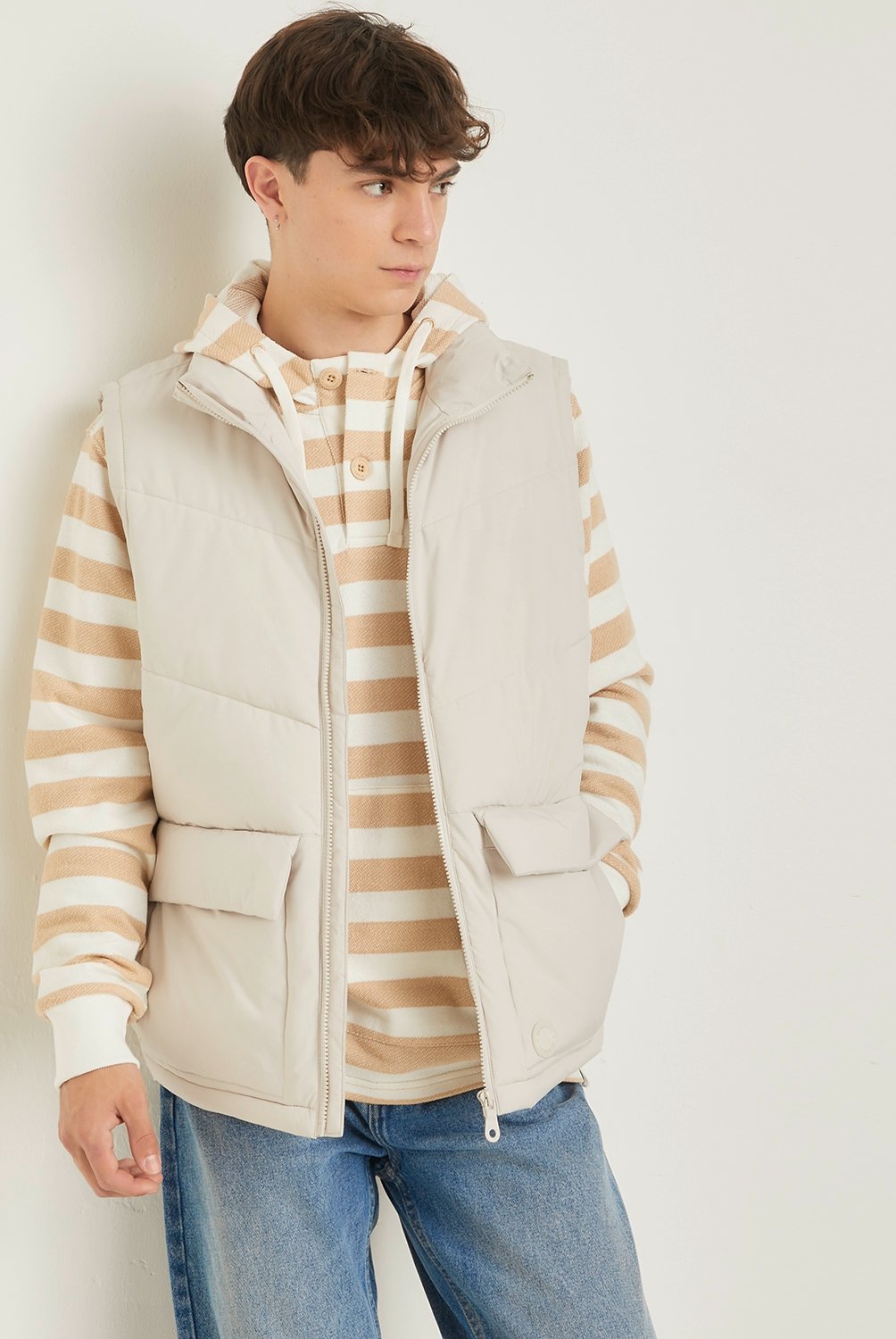 BEARCLIFF - Parka Sin Mangas Casual Hombre Bearcliff