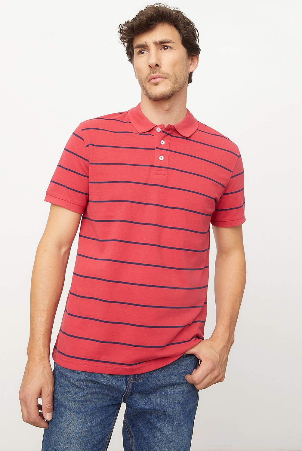 NEWPORT - Polera Polo Manga Corta Hombre Newport