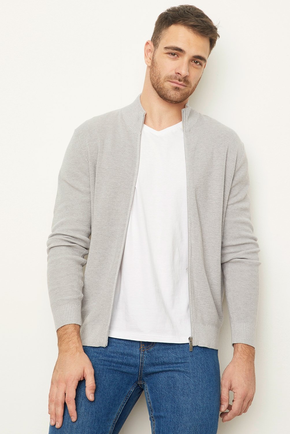 NEWPORT - Sweater Full Zipper Casual Regular Hombre Newport