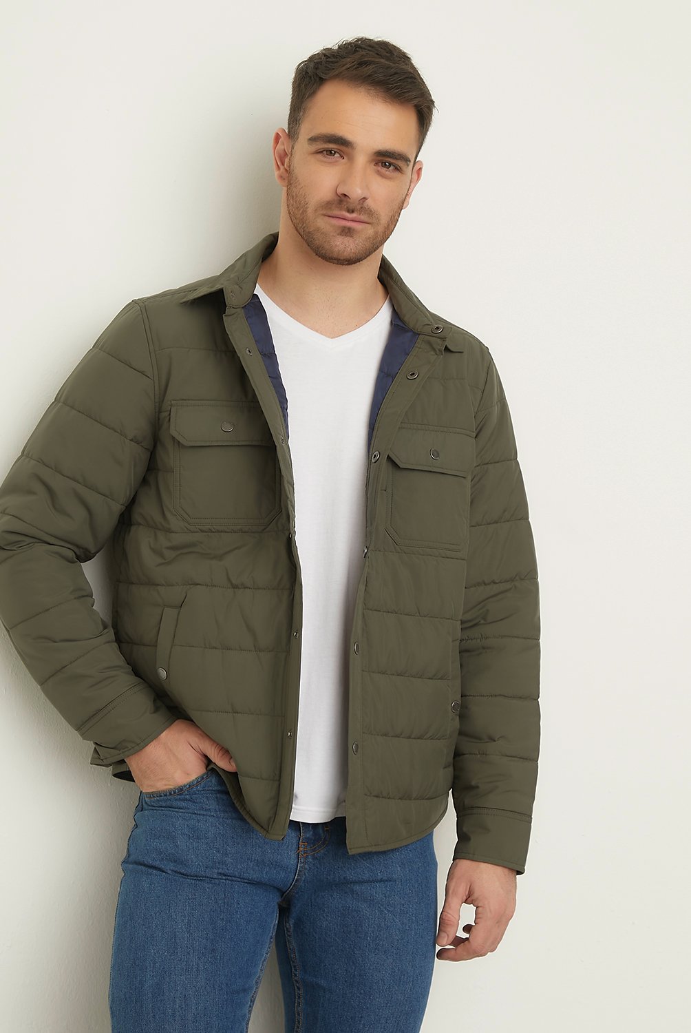 NEWPORT - Chaqueta Acolchada Casual Regular Fit Hombre Newport