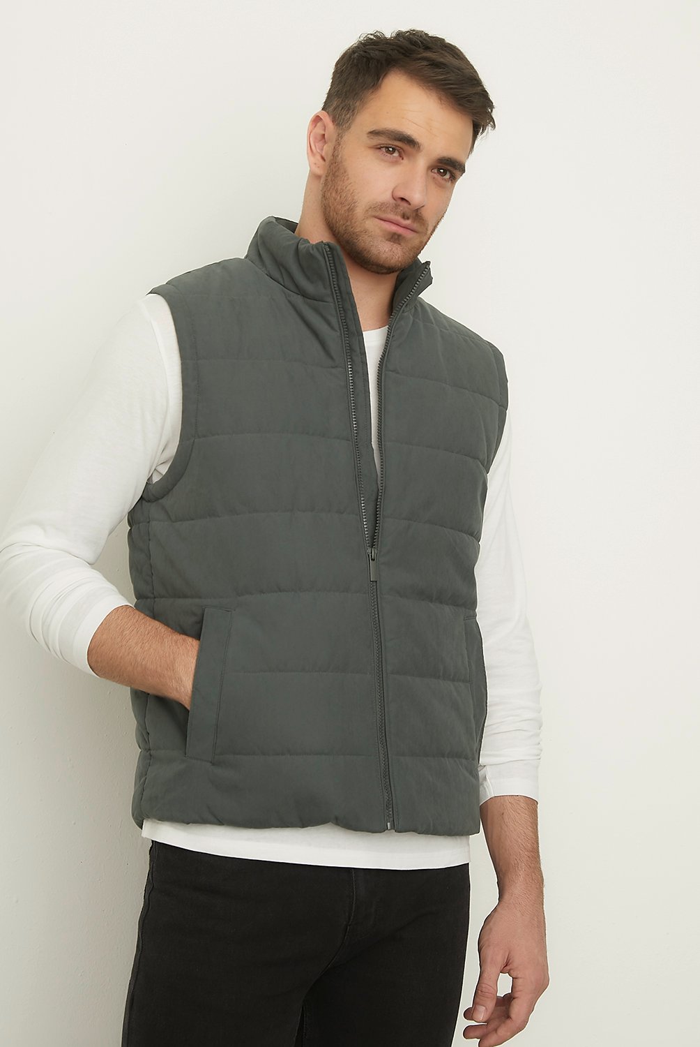 Chaqueta Sin Mangas Casual Regular Fit Hombre Newport