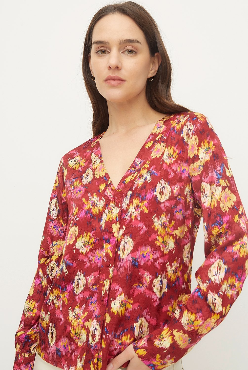 ELLE - Blusa Manga Larga Mujer Elle