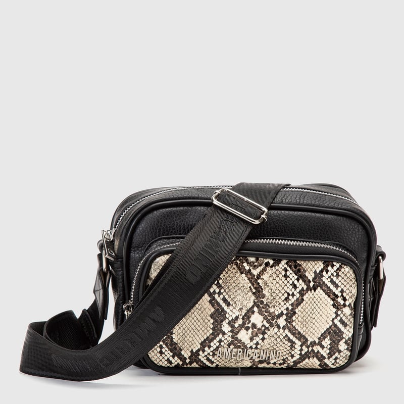 AMERICANINO Bandolera Negra Mujer Americanino falabella