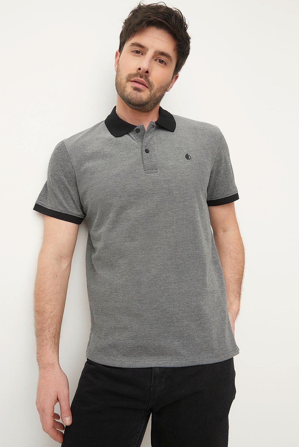 NEWPORT - Polera Pique Manga Corta Hombre Newport