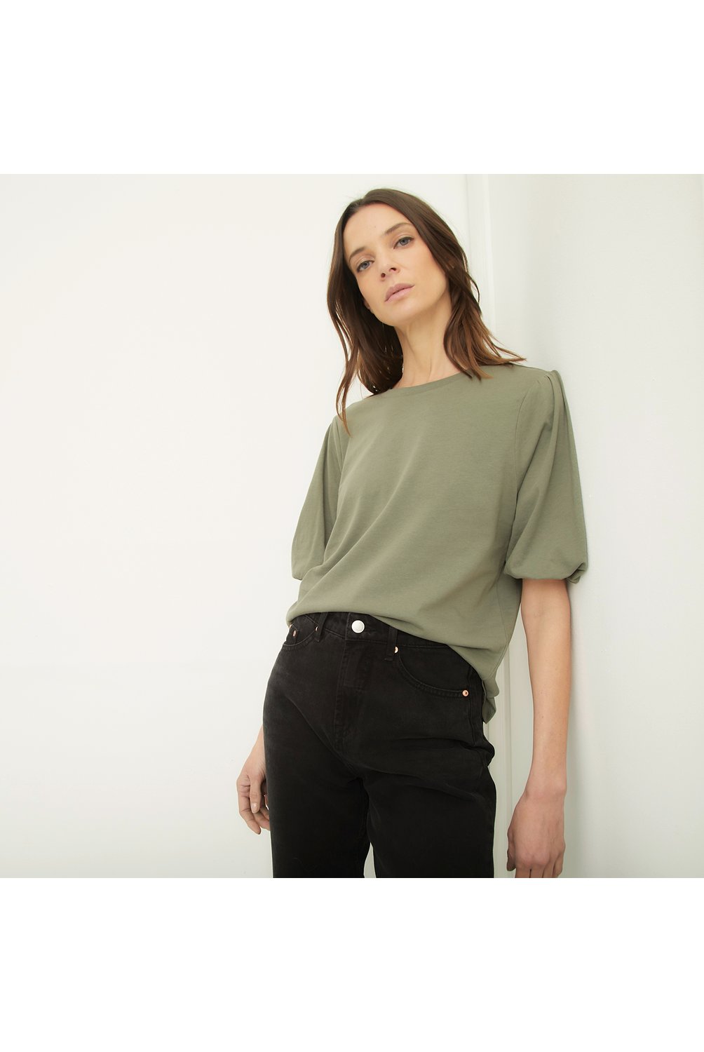 BASEMENT Polera Manga Globo Mujer Basement falabella