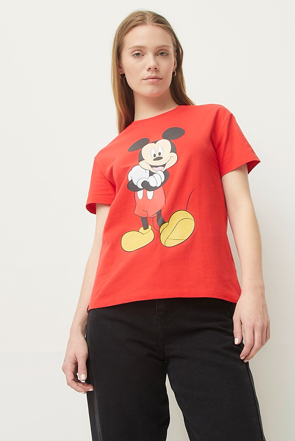 Polera Disney Manga Corta Algodon Mujer Sybilla