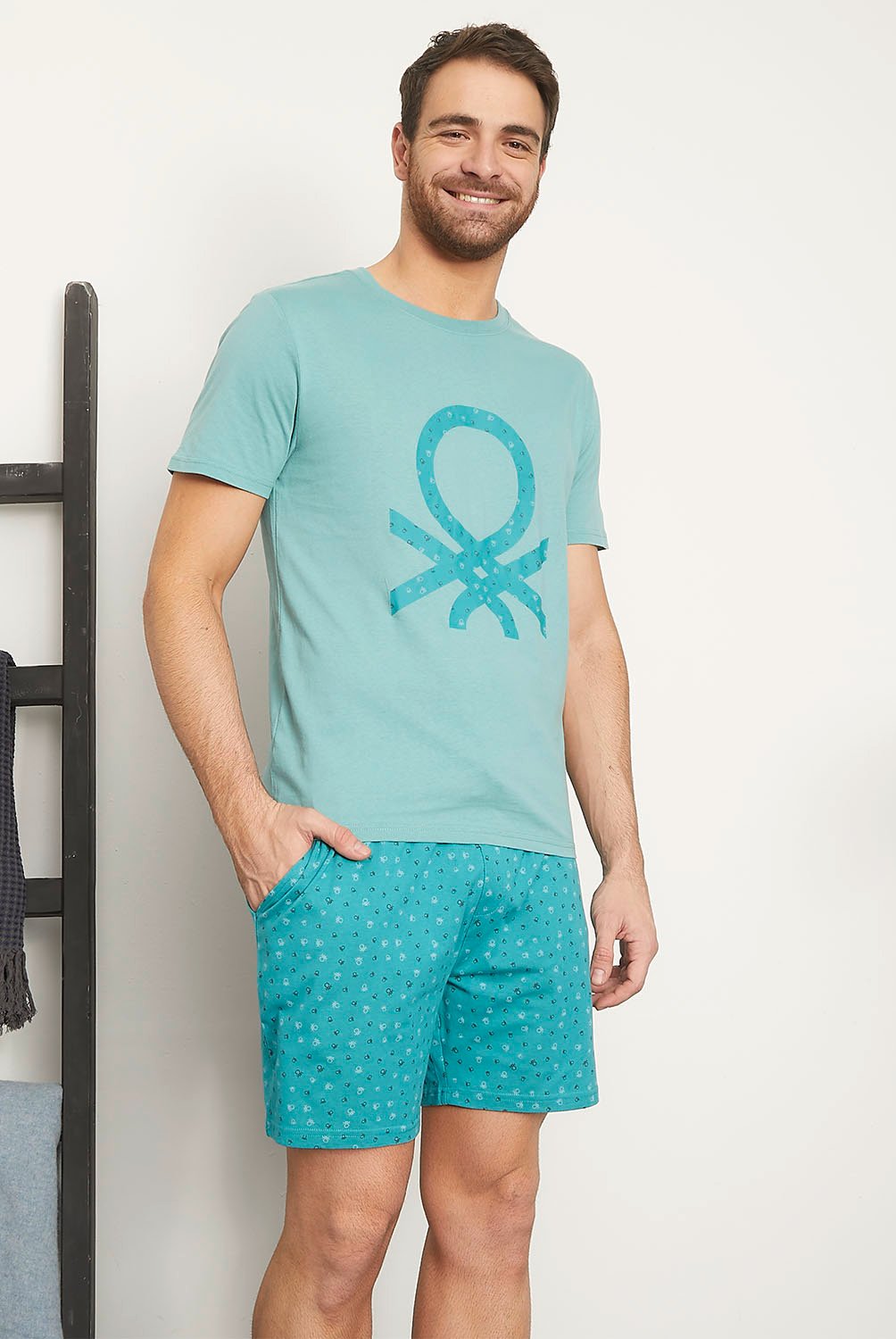 BENETTON Pijama Corto Hombre Benetton falabella