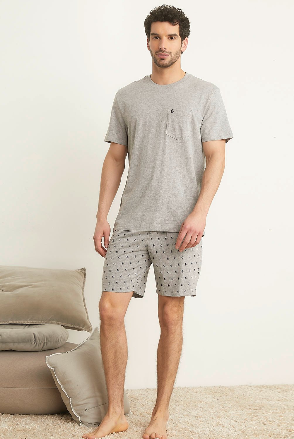 NEWPORT - Pijama Corto Algodón Regular Fit  Hombre Newport