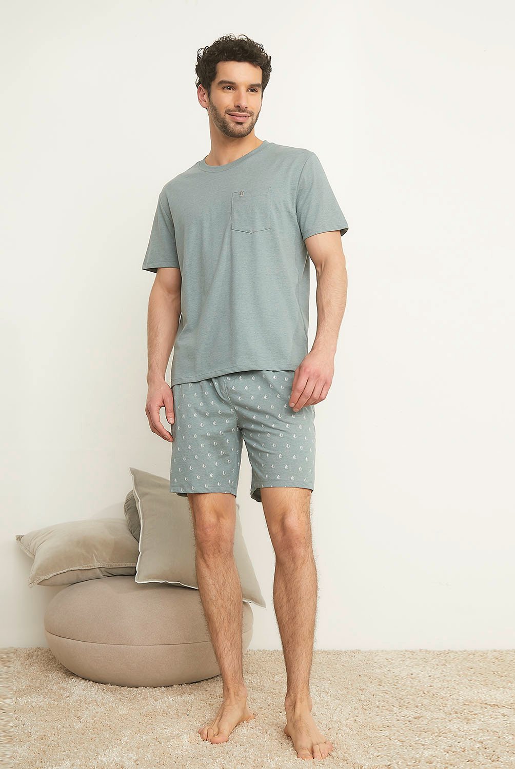 NEWPORT - Pijama Corto Algodón Regular Fit  Hombre Newport