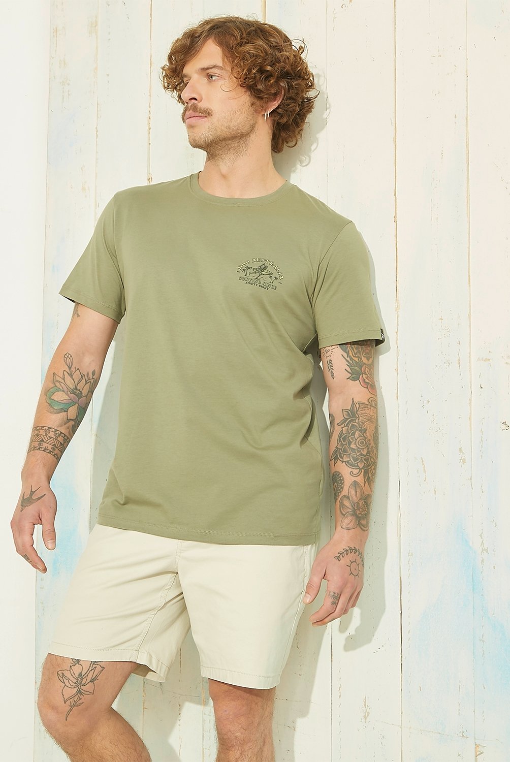 DOO AUSTRALIA - Polera Manga Corta Cuello Redondo Hombre Doo Australia