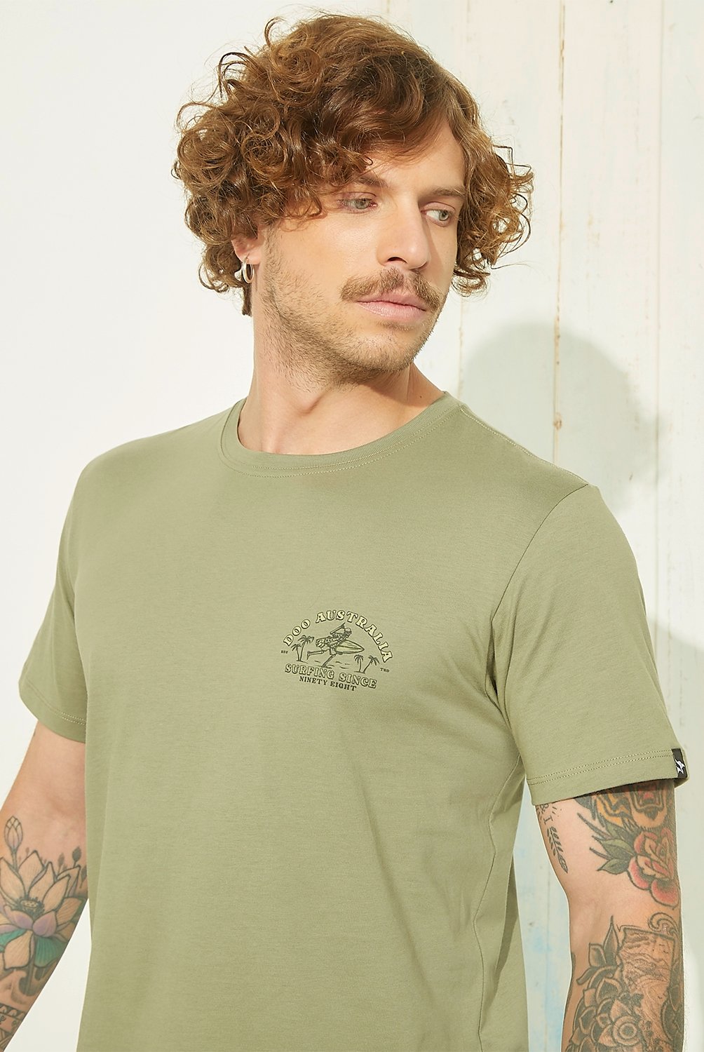 DOO AUSTRALIA - Polera Manga Corta Cuello Redondo Hombre Doo Australia