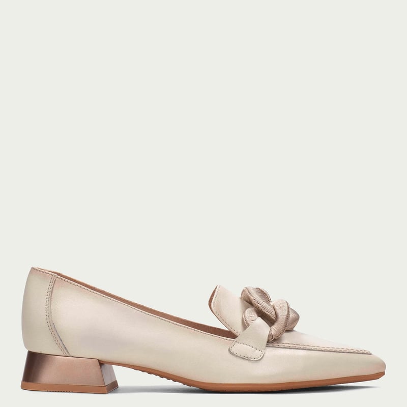 HISPANITAS - Zapato Formal Mujer Cuero Beige Hispanitas