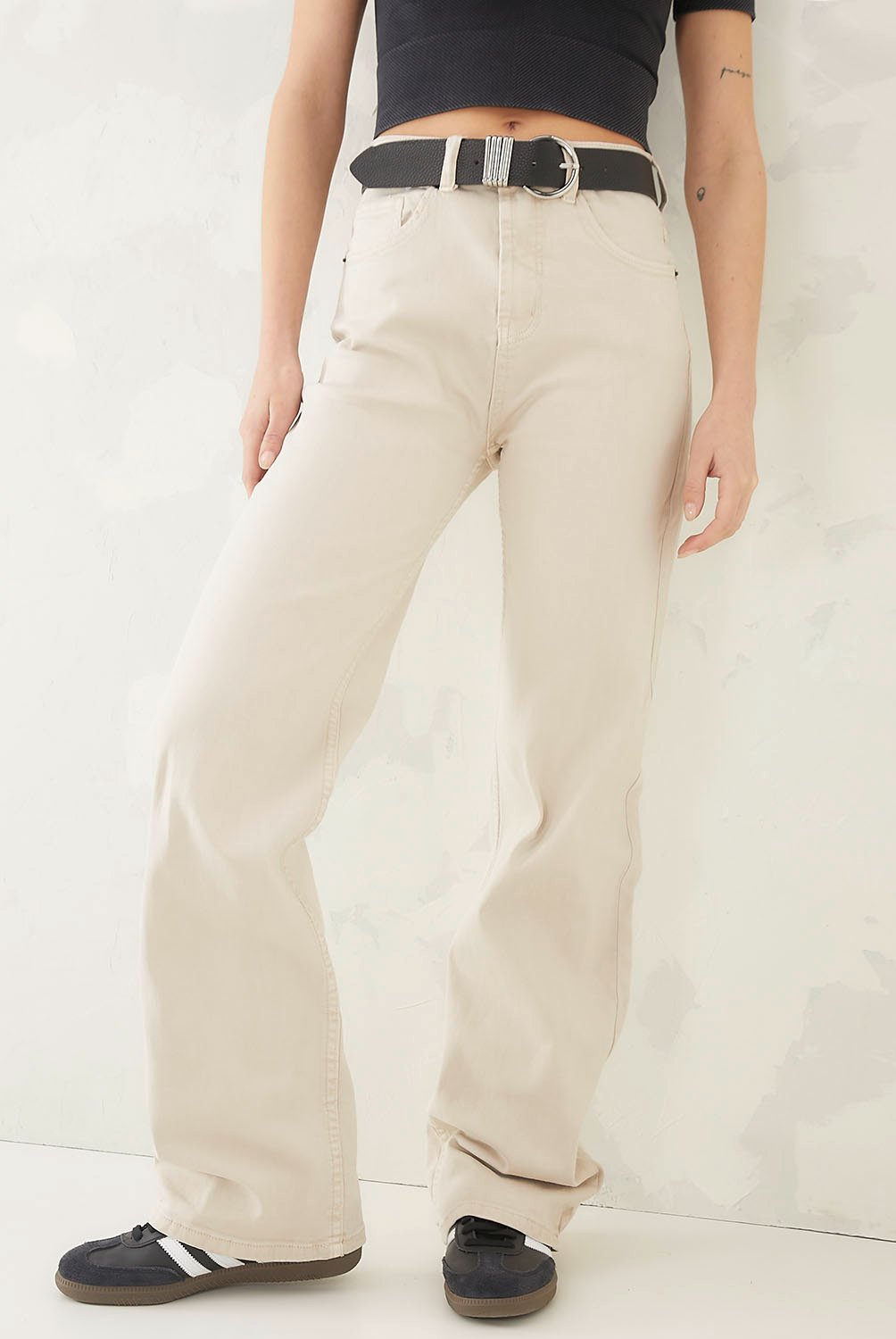 AMERICANINO - Jeans Wide Leg Tiro Alto Mujer Americanino