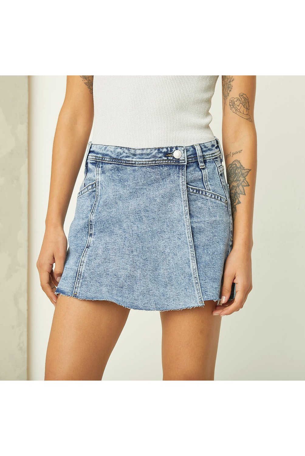 Falda Short Denim Mujer Americanino