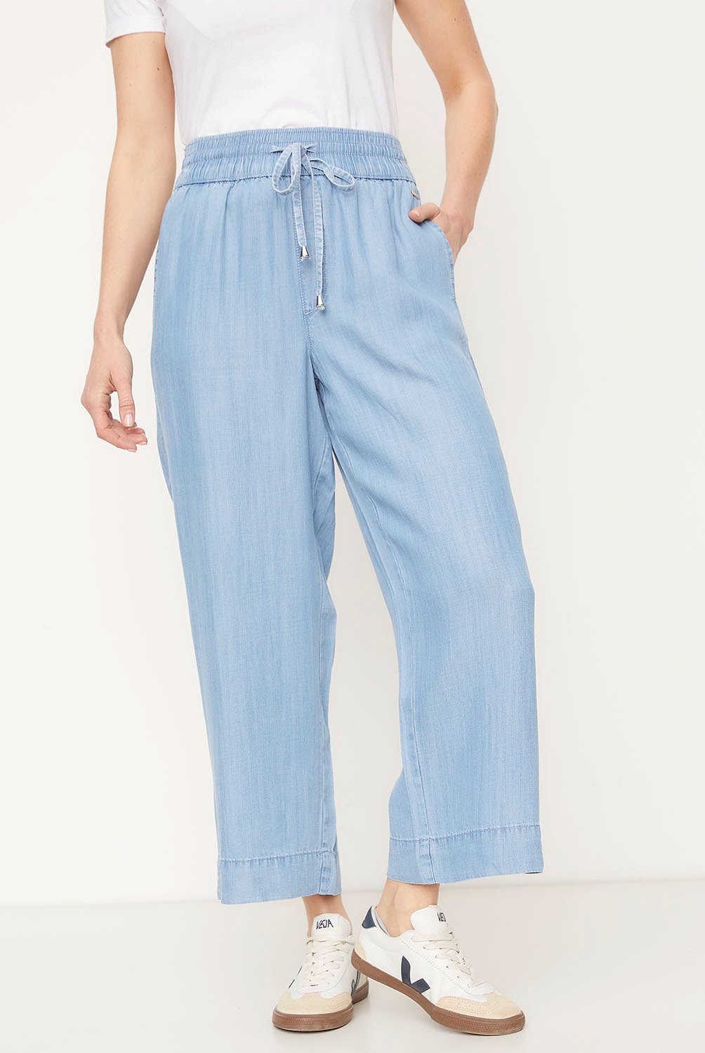 Pantalon Recto Tiro Largo Mujer Newport
