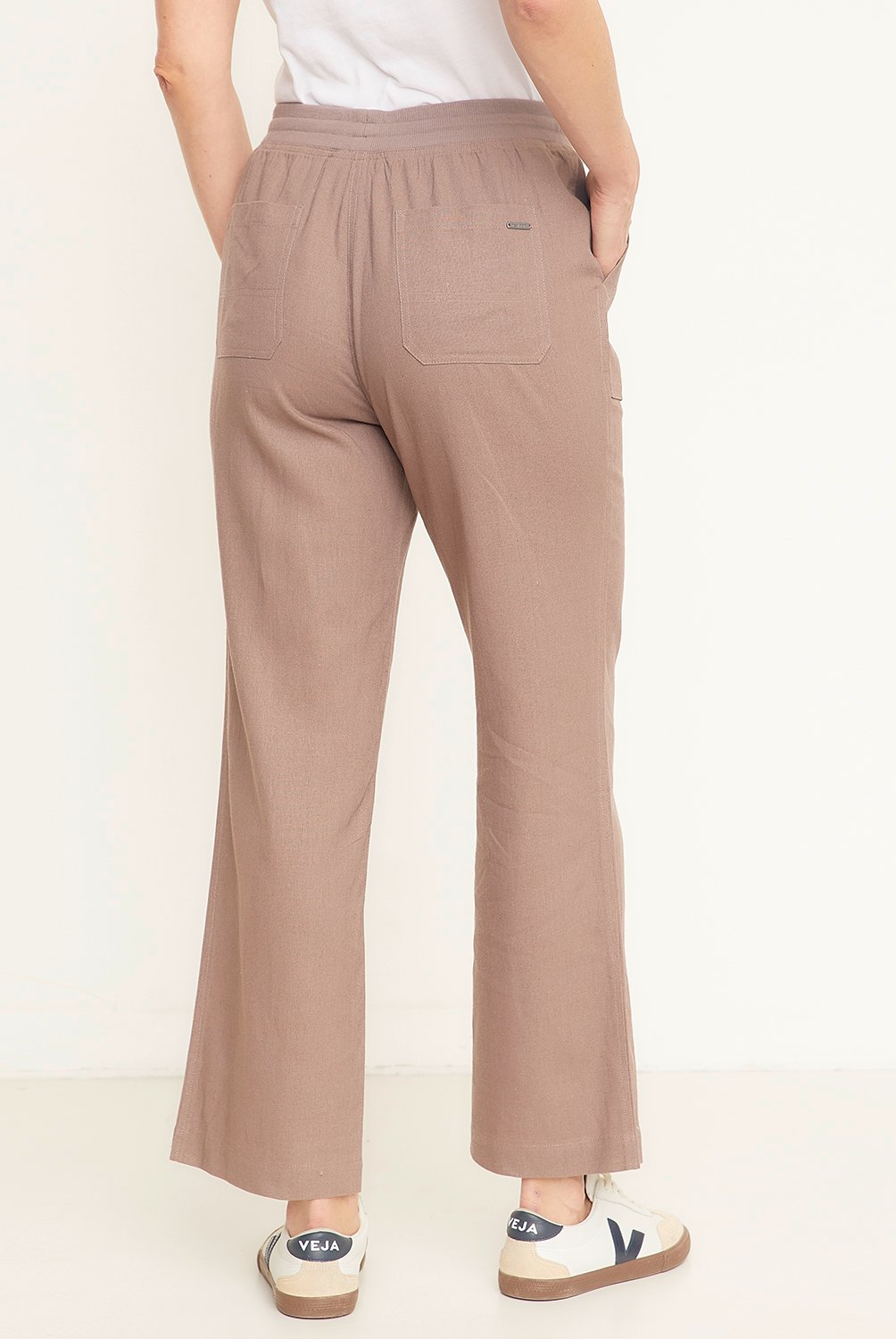 NEWPORT - Pantalón Wide Leg Tiro Alto Mujer Newport