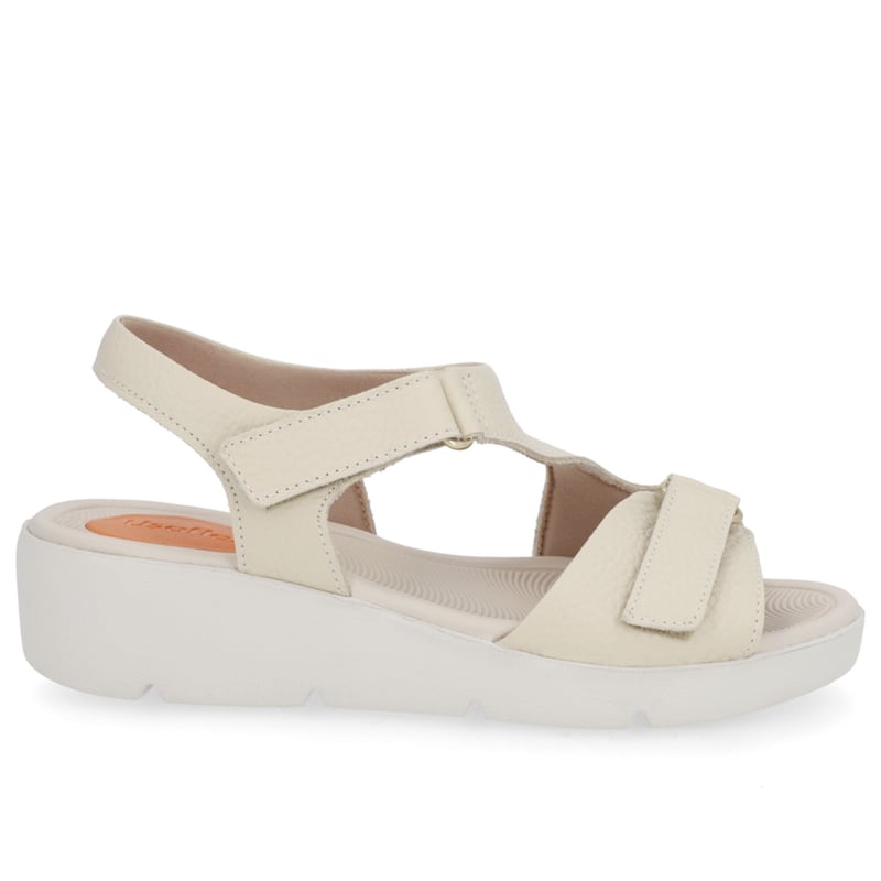 USAFLEX - Sandalia Mujer Cuero Beige Usaflex