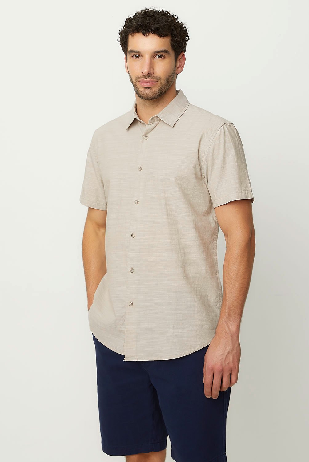 NEWPORT Camisa Casual Manga Corta Algodón Hombre Newport | falabella.com