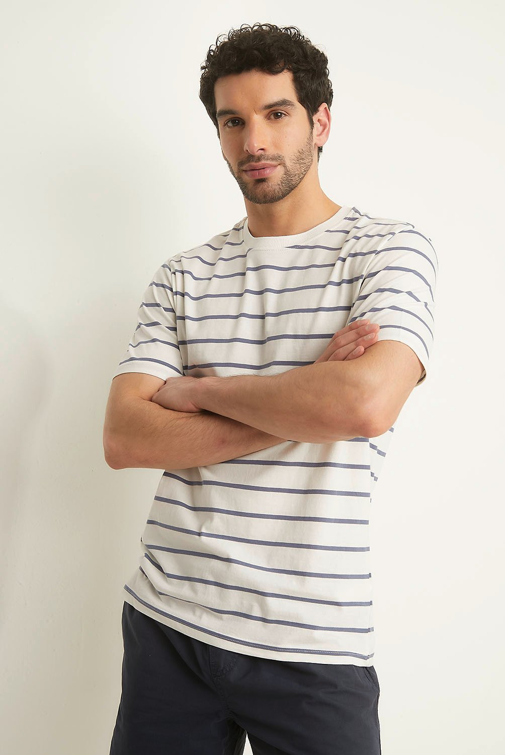 NEWPORT - Polera Manga Corta Algodón Loose Fit Hombre Newport